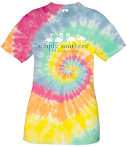 Simply Southern MIGHTIER THAN THE WAVES Short Sleeve Tie Dye T-Shirt