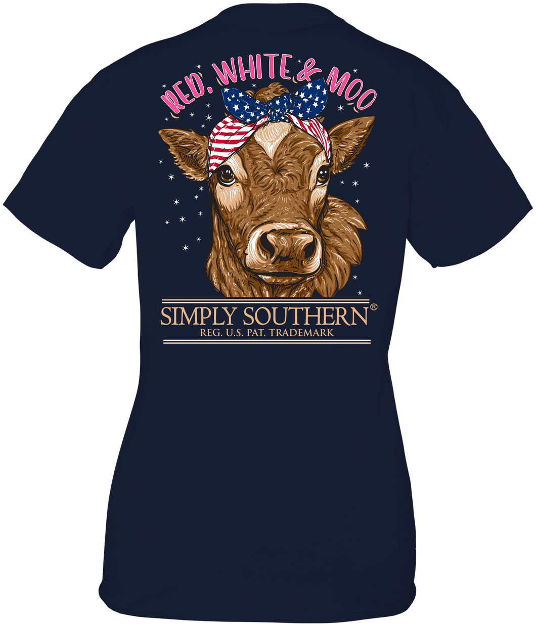 Simply Southern RED, WHITE & MOO Short Sleeve T-Shirt
