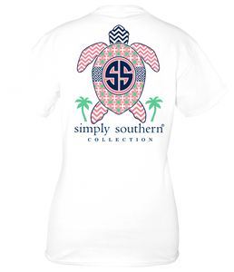 Simply Southern ORIGINAL TURTLE WHITE Short Sleeve T-Shirt