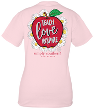 Load image into Gallery viewer, Simply Southern TEACH LOVE INSPIRE Short Sleeve
