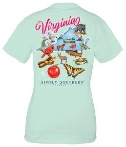 Simply Southern STATES-VA VIRGINIA Short Sleeve T-Shirt