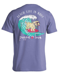 Puppie Love BEACH LIFE IS RUFF Short Sleeve T-Shirt