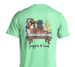 Puppie Love Crab Feast Short Sleeve T-Shirt