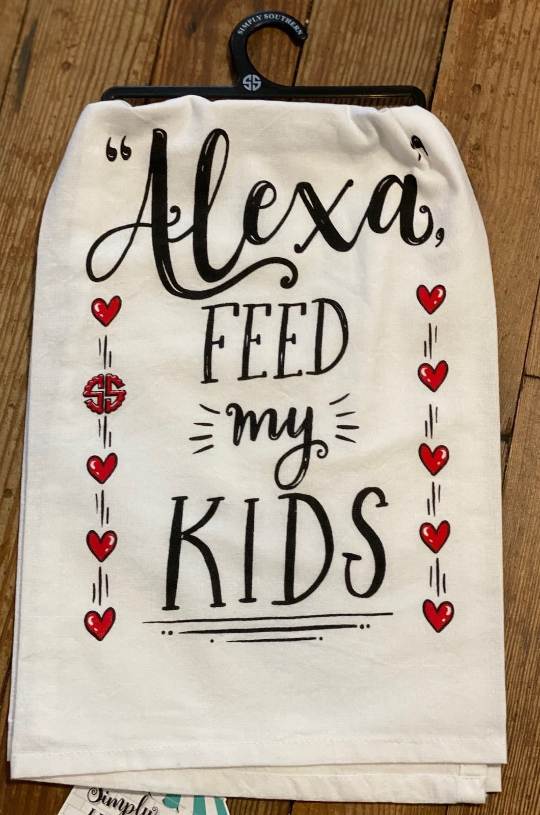Simply Southern Alexa Feed My Kids Kitchen Towel