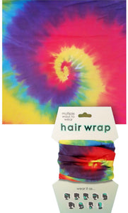 Tie Dye Face Cover/Hair Wrap