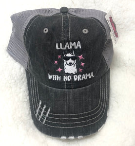 Llama With No Drama Trucker Hat