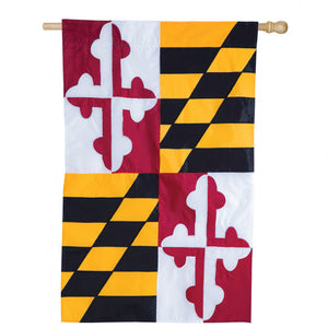 Maryland State Applique House Flag