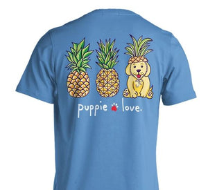 Puppie Love Pineapple Disguise Short Sleeve T-Shirt
