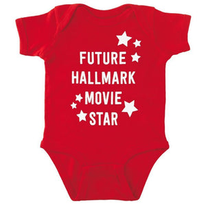 Red Future Hallmark Movie Star Onesie