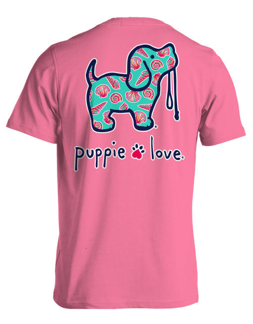 Puppie Love SEASHELL PATTERN PUP Short Sleeve T-Shirt